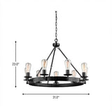 Ravenwood Manor Nine Light Chandelier