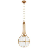 Gracie Medium Captured Globe Pendant with Clear Glass