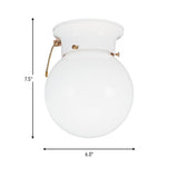 One Light Flush Mount — 7.50"
