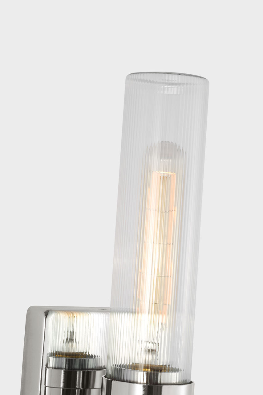 Keaton 20" Vanity Sconce — Clear Fluted