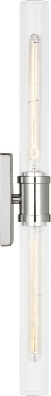 Keaton 30" Vanity Sconce — Clear Fluted