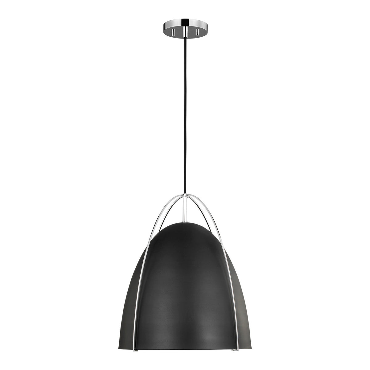 Norman Large Pendant — Midnight Black, 75 W