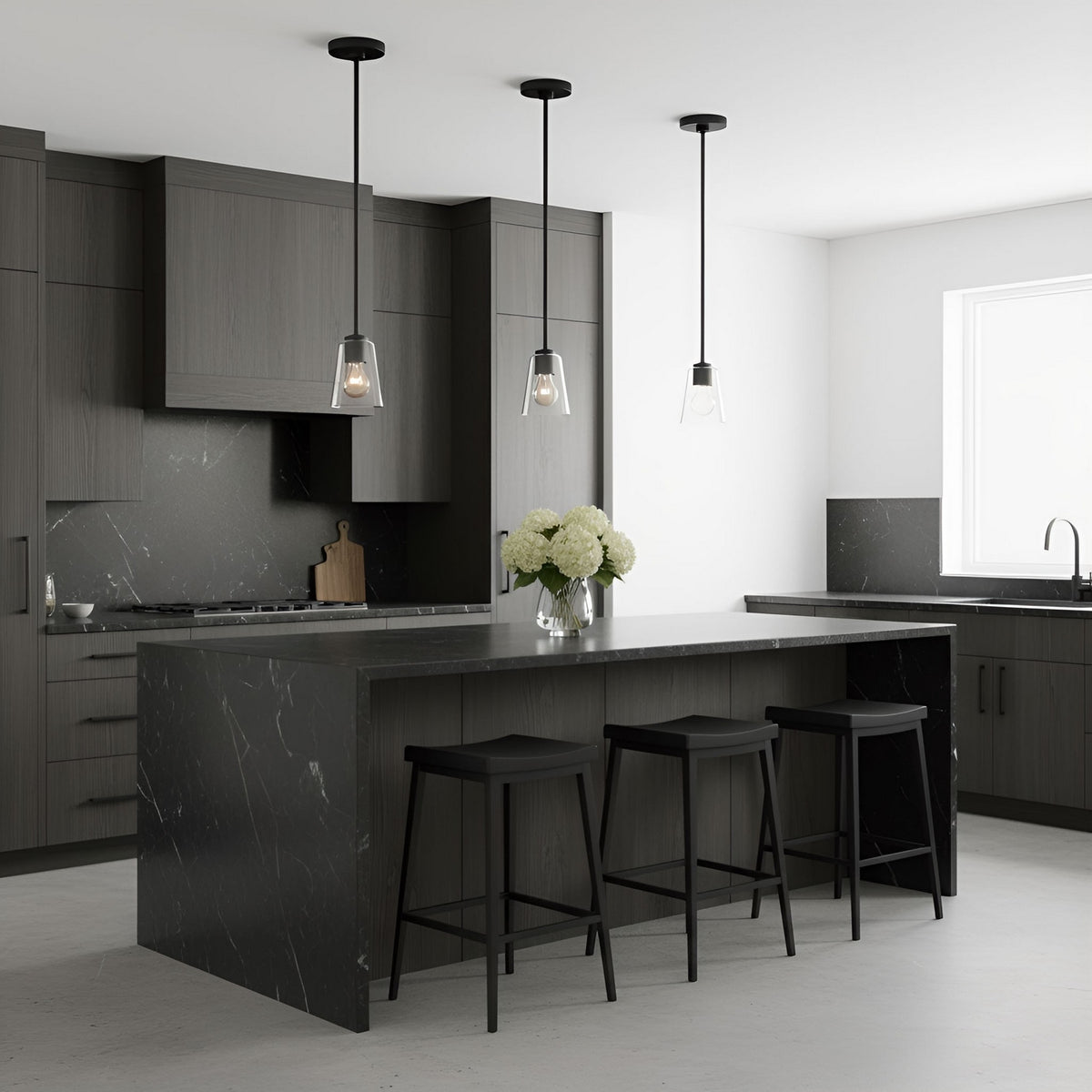 Miles One Light Pendant — Clear