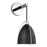 One Light Wall/Bath Sconce — Midnight Black, 60 W