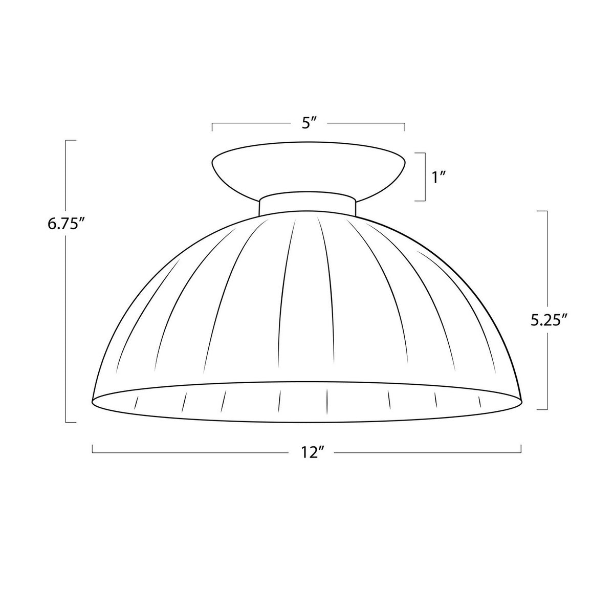 Dariel One Light Flush Mount