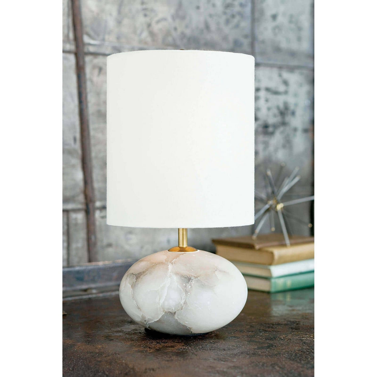Alabaster One Light Mini Lamp