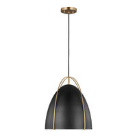 Norman Medium Pendant — Midnight Black, 9 W