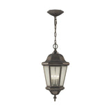 Three Light Outdoor Pendant — 21.00"