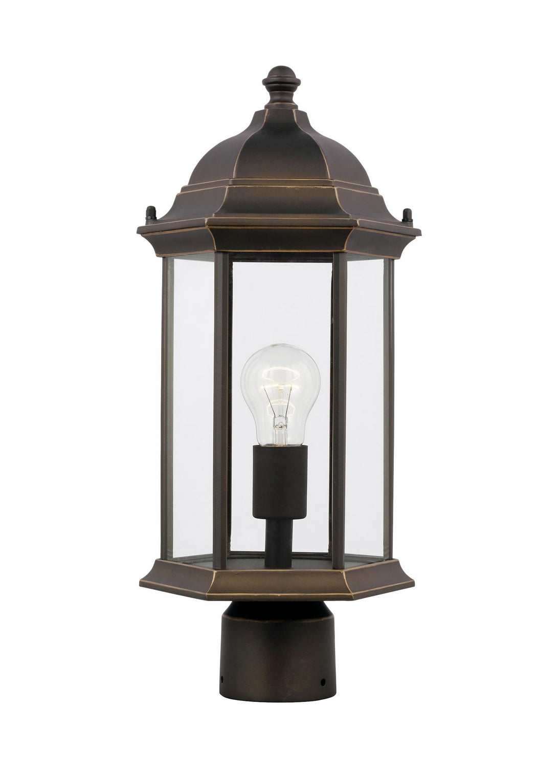 Sevier 18" Post Lantern — Clear