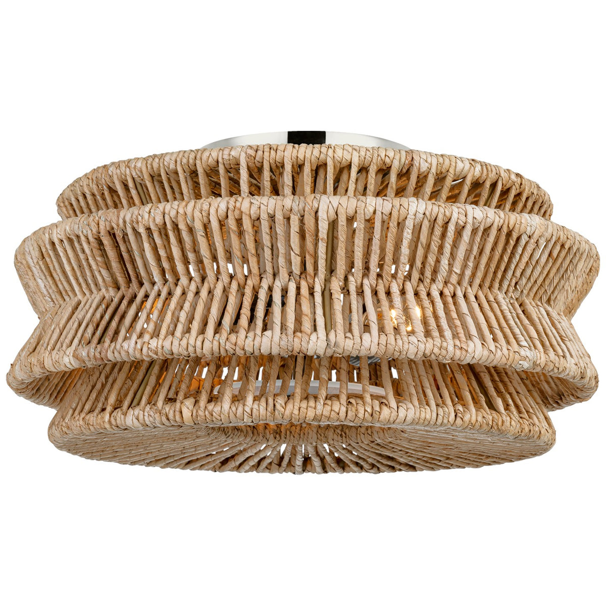 Antigua Large Drum Semi-Flush Mount