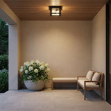 Hunnington Flush Mount — 2 Light, Clear Seeded