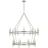 Classic 54" Two-Tier Ring Chandelier