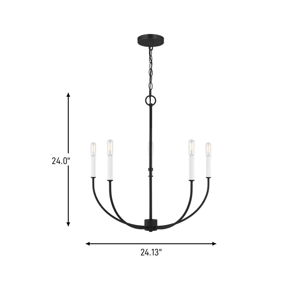 Greenwich Five Light Chandelier — 40 W