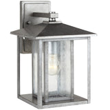 Hunnington 14" Lantern — Clear Seeded