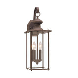 Two Light Outdoor Wall Lantern — 20.25", Torpedo Bulb