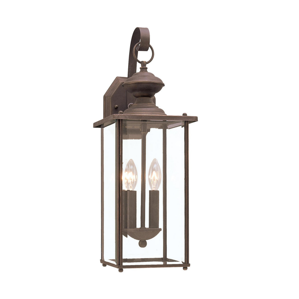 Two Light Outdoor Wall Lantern — 20.25", Torpedo Bulb