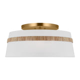 Three Light Semi-Flush Mount — 9.50"