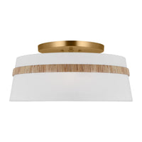 Three Light Semi-Flush Mount — 9.50"
