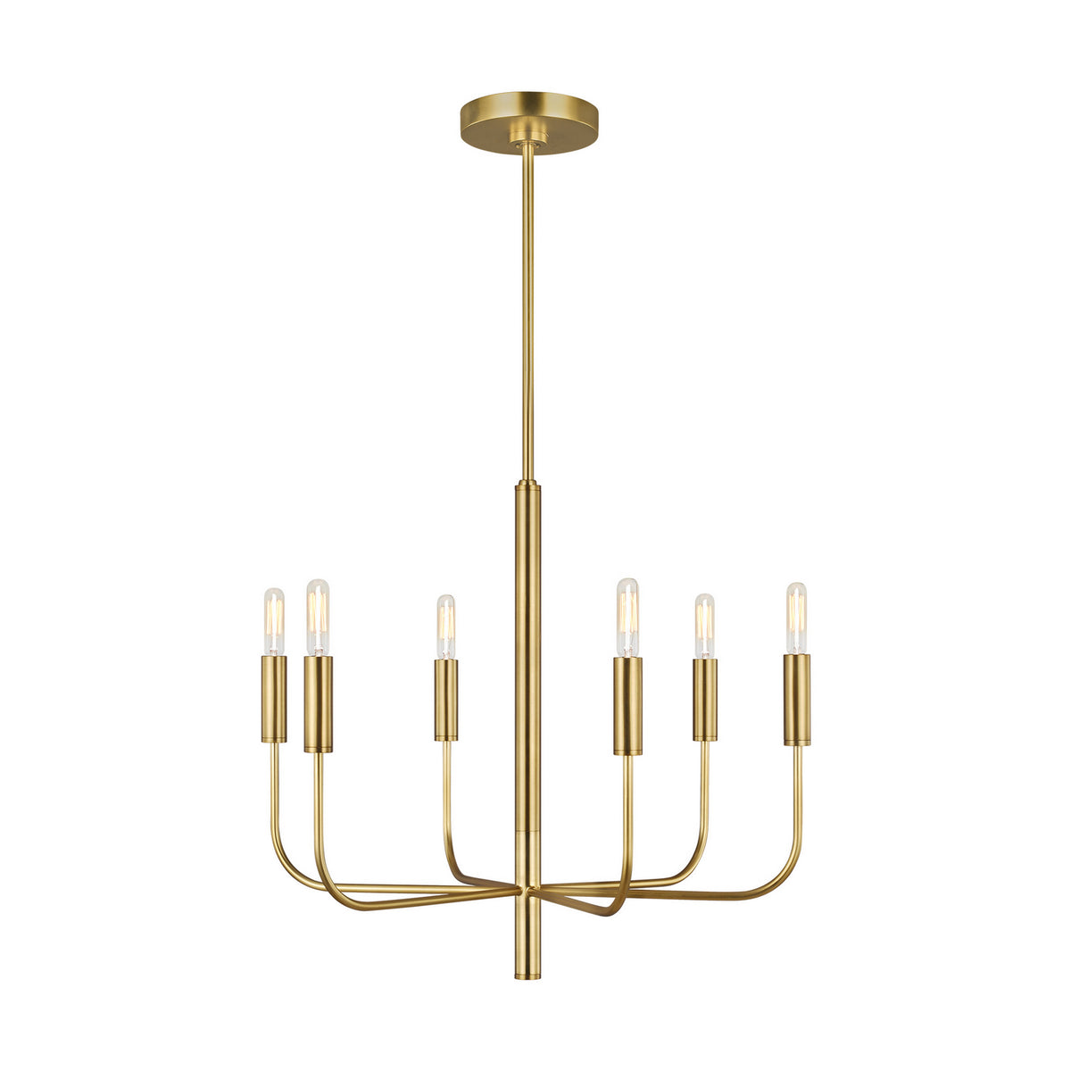Six Light Chandelier — 21.38"