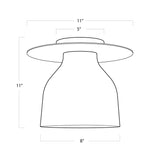 Mixer One Light Flush Mount