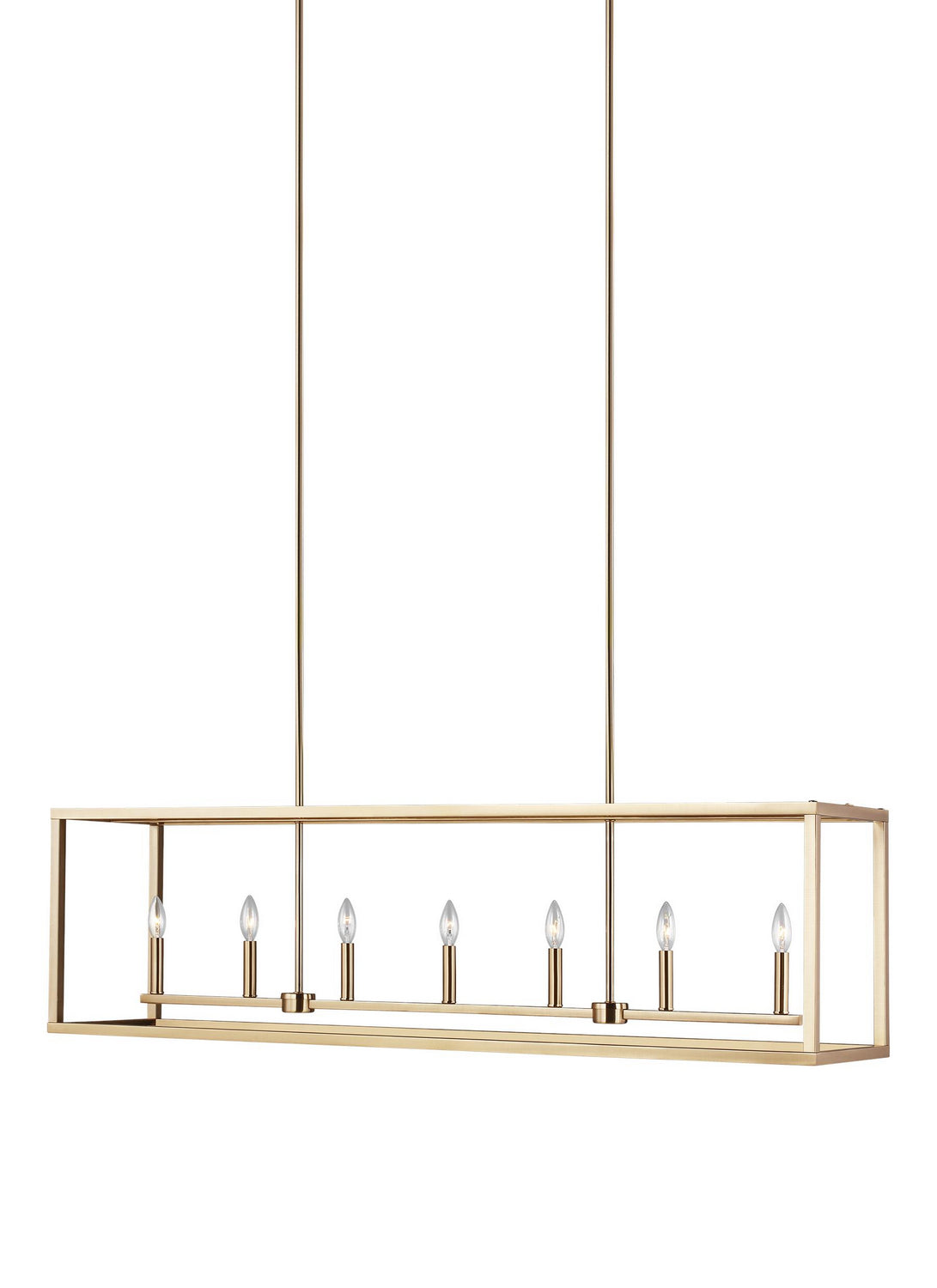 Moffet Street Seven Light Linear Chandelier