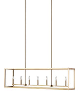 Moffet Street Seven Light Linear Chandelier