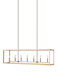Moffet Street Seven Light Linear Chandelier