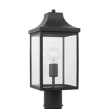 Saybrook 16.5" Post Lantern — Clear and Smooth White