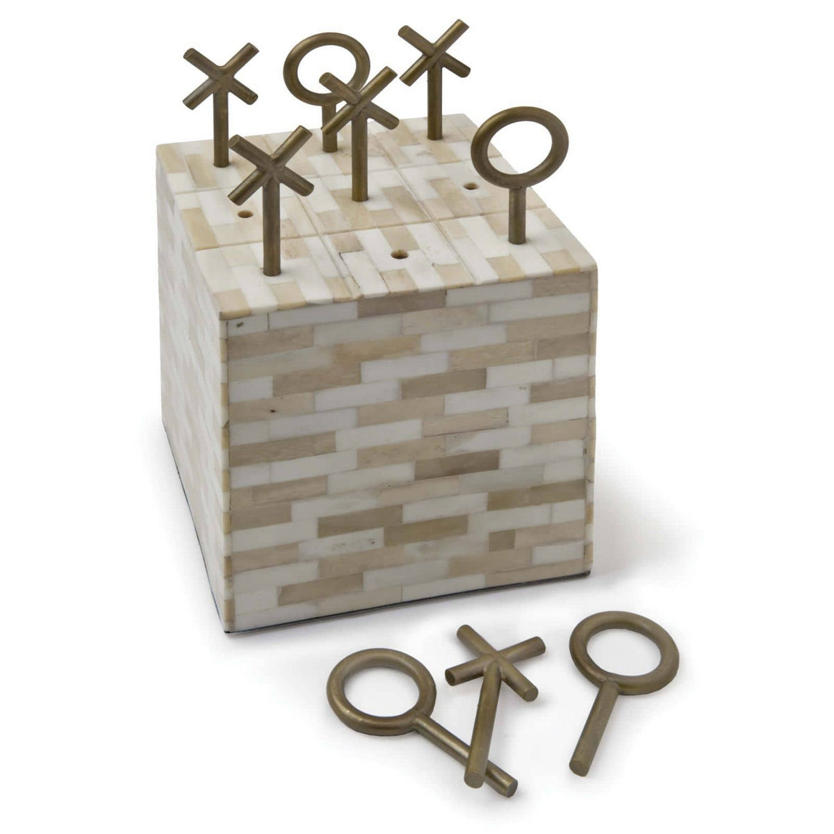 Tic Tac Toe Block (Multi-Tone Bone)