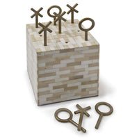 Tic Tac Toe Block (Multi-Tone Bone)