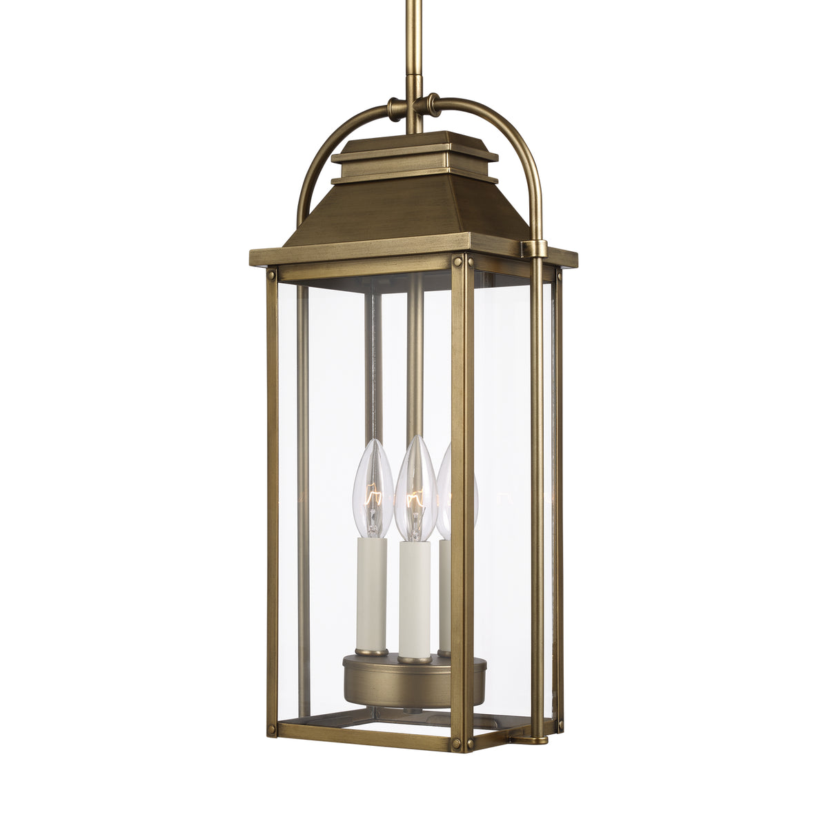 Three Light Outdoor Pendant — 18.75"