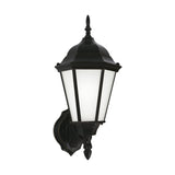 One Light Outdoor Wall Lantern — 17.00", Satin Etched