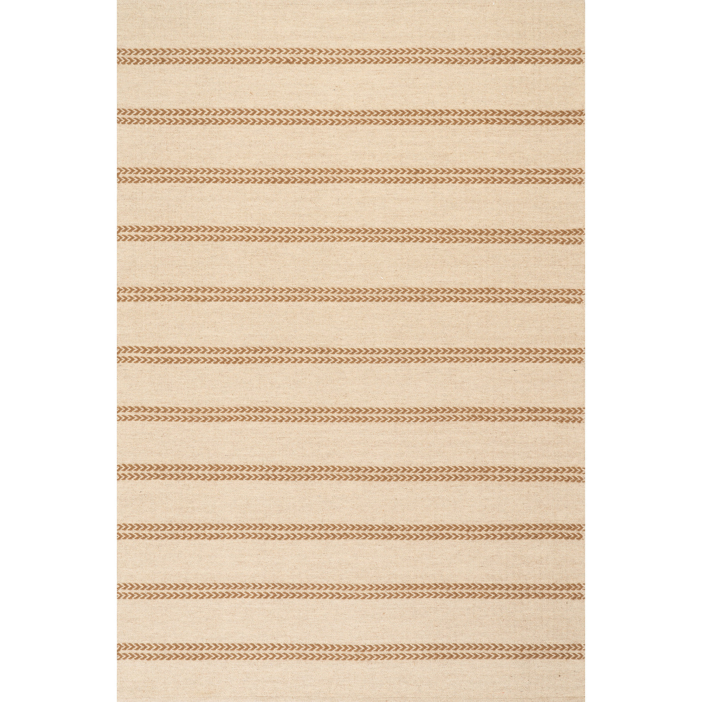 Nate Berkus York Striped Wool Cozy Area Rug