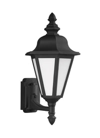 One Light Outdoor Wall Lantern — 19.75", Smooth White
