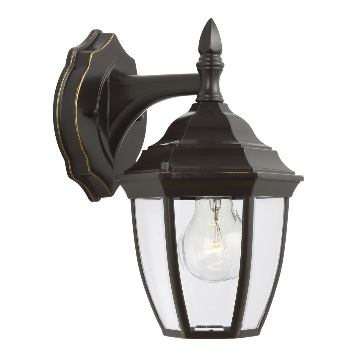 Bakersville Curve 11" Lantern — Clear Beveled