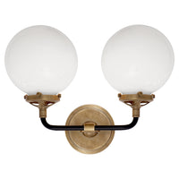 Bistro Double Light Curved Sconce