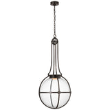 Gracie Large Captured Globe Pendant with Clear Glass