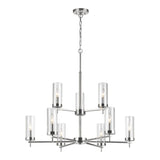Nine Light Chandelier — 30.25", 60 W
