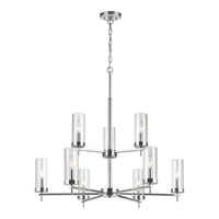 Nine Light Chandelier — 30.25", 60 W