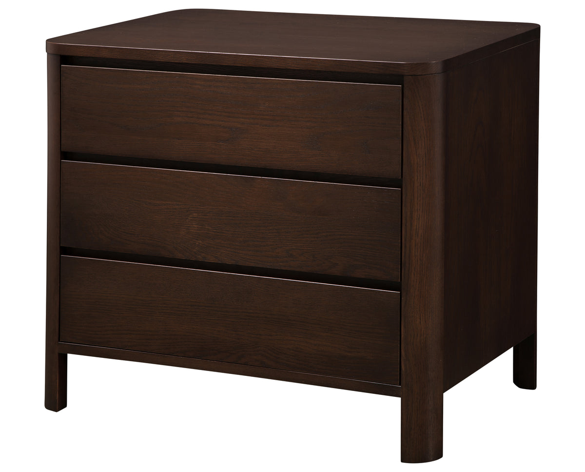 West Bros Curva Bedside Chest in 22 Mocha