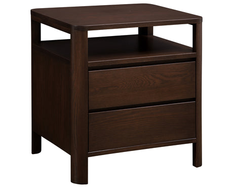 West Bros Curva Night Table in 22 Mocha
