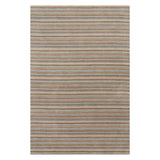 Dash & Albert Brindle Stripe Hand Loom Knotted Wool Rug in Clay, on white