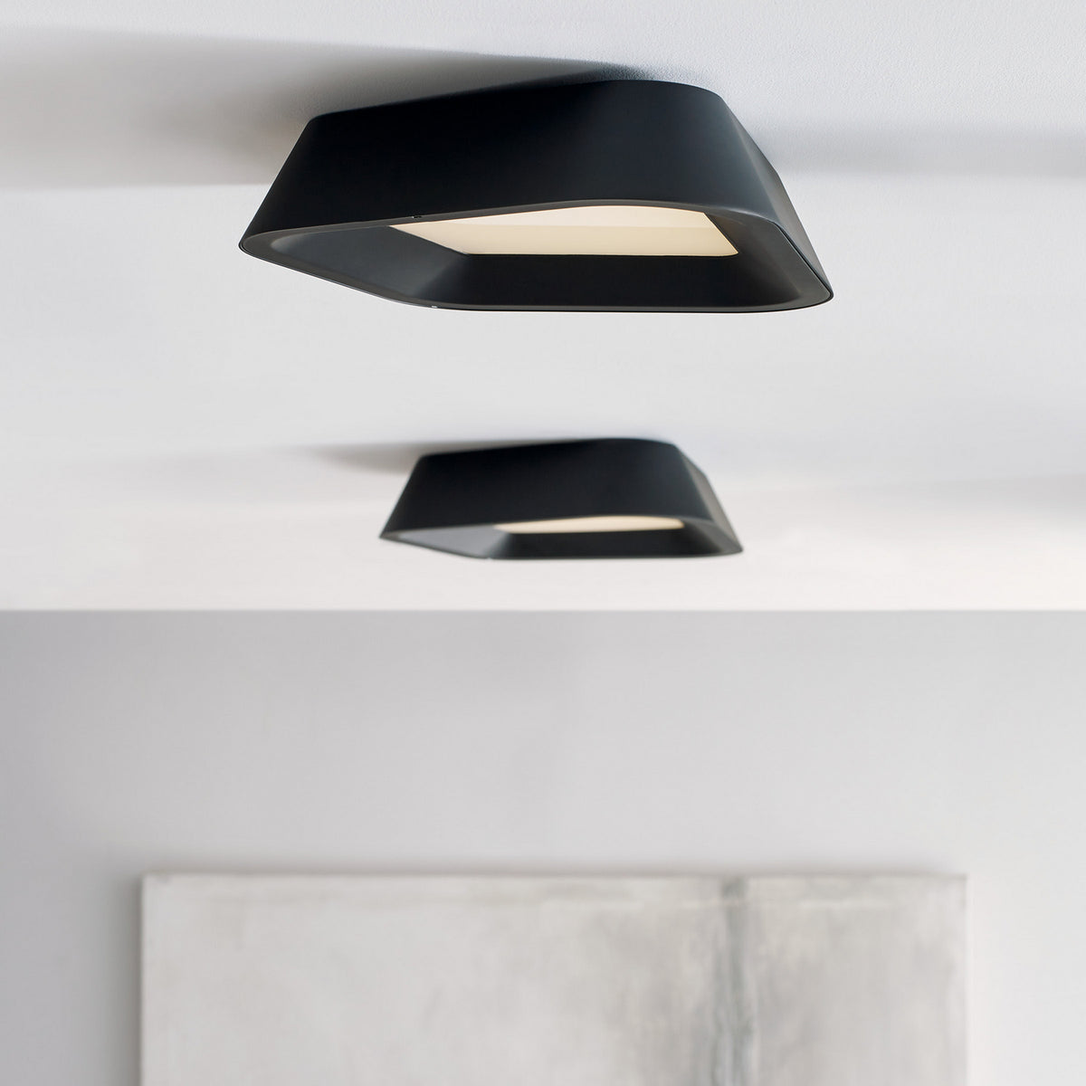 Rhonan Flush Mount — Nightshade Black