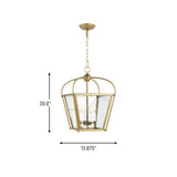 Four Light Foyer — 20.00", 60 W