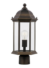Sevier 18" Post Lantern — Satin Etched