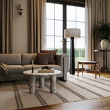 Nate Berkus York Striped Wool Cozy Area Rug