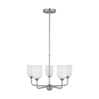Emile Five Light Chandelier — 9 W