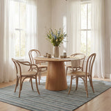 Dash & Albert Brindle Stripe Hand Loom Knotted Wool Rug in Blue, photo 4