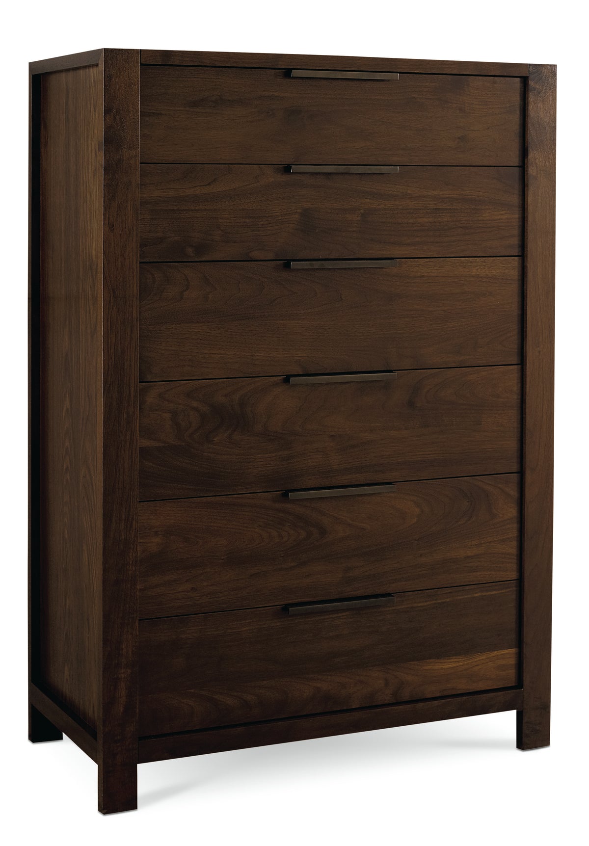 West Bros Phase Chest of Drawers in 80 Walnut, on white