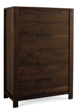 West Bros Phase Chest of Drawers in 80 Walnut, on white